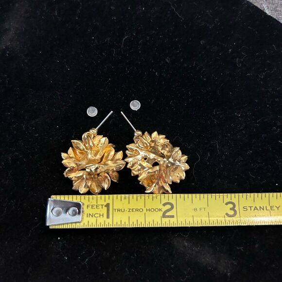 22 Karate dipped Parsley leaves earrings - Picture 4 of 6